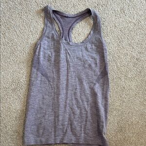 Heathered Purple Racerback Tank Top